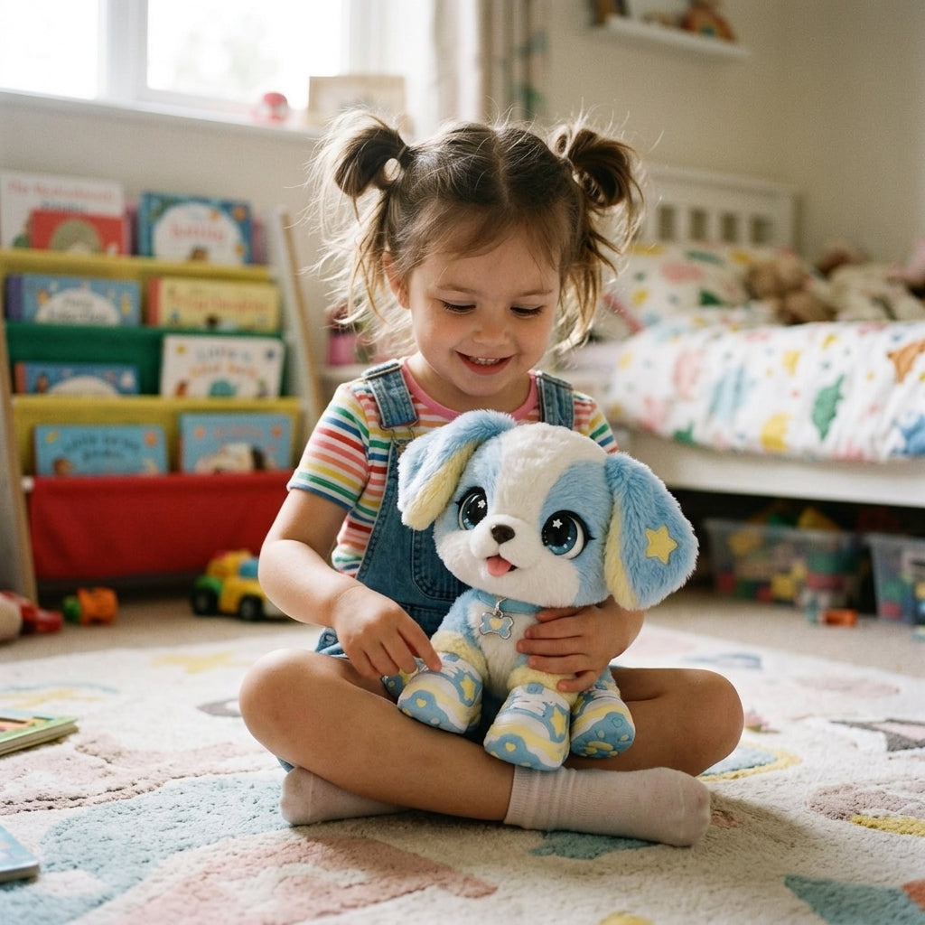 Sky Blue Sneaker Puppy Plush Doll — detail view 2