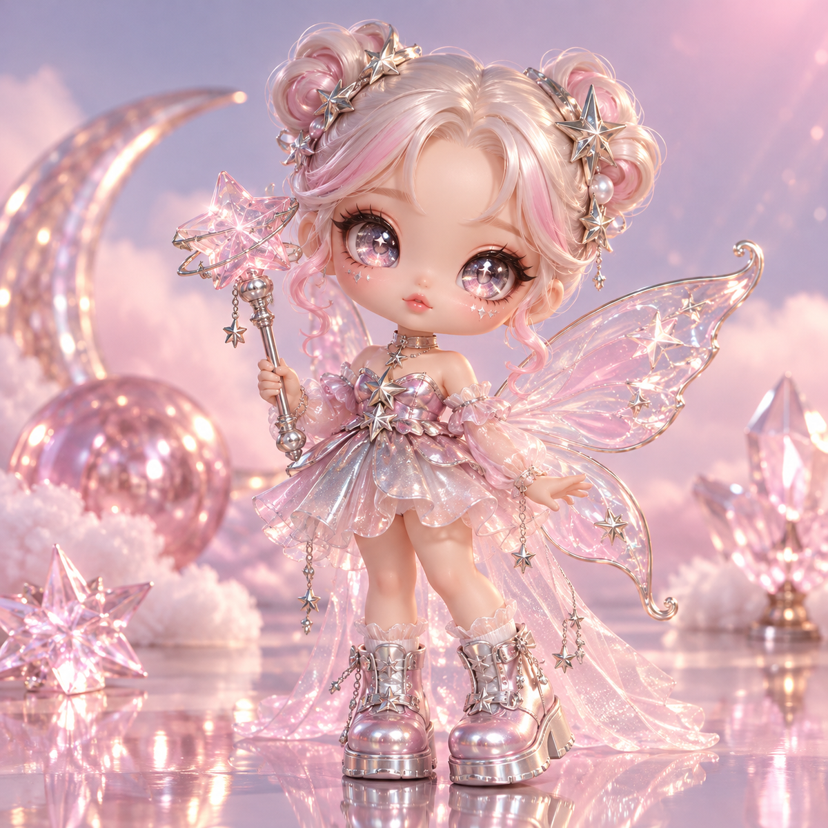 Stardust Fairy Wing Collectible Doll — front view