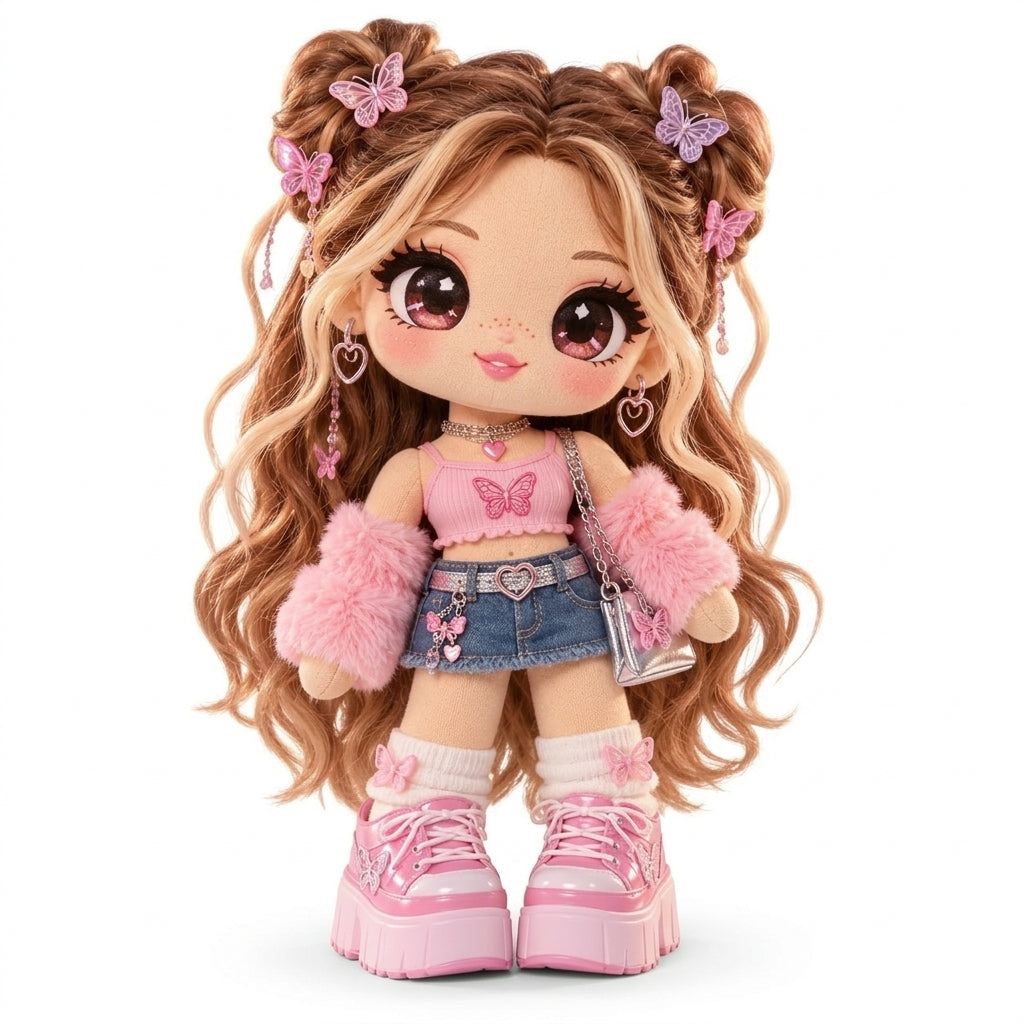 Butterfly Pop Y2K Fashion Plush Doll — detail view 4
