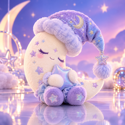 Sleepy Moon Star-Hug Plush Doll