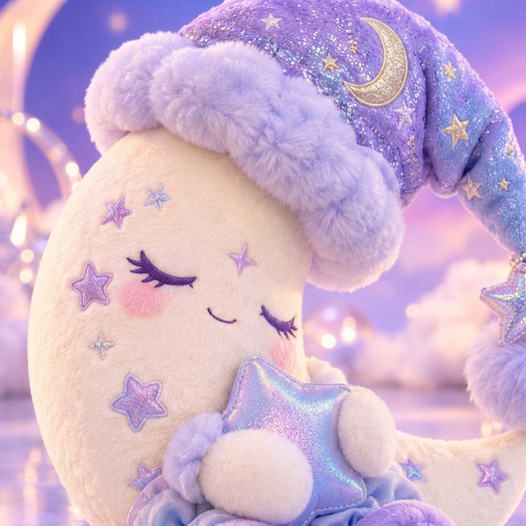 Sleepy Moon Star-Hug Plush Doll — detail view 3